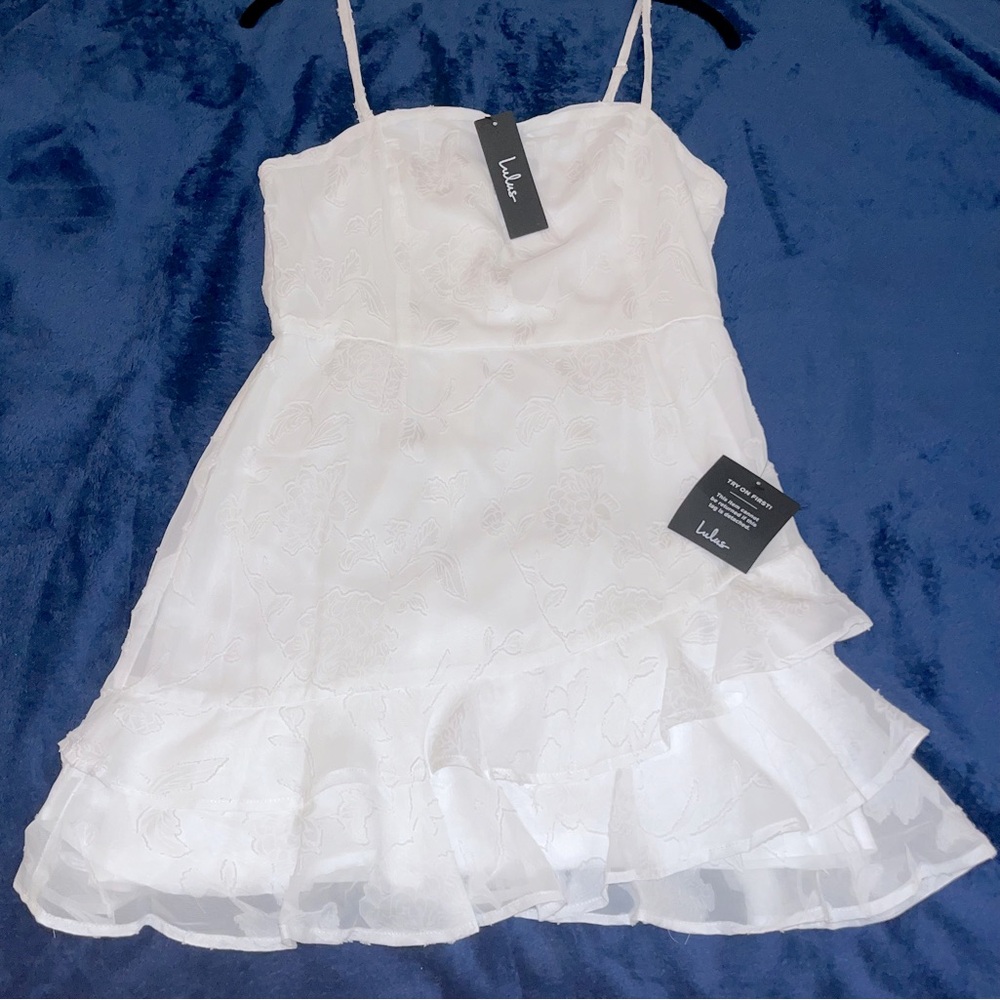 *NEW* Lulus Lace White Mini Dress